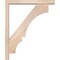 Ekena Millwork Balboa Block Smooth Bracket w/ Offset Brace, Douglas Fir, 3 1/2"W x 20"D x 24"H BKT0402X20X24BOA05SDF - alternate 2